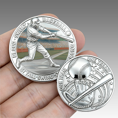 Silver Baseball Coins factory