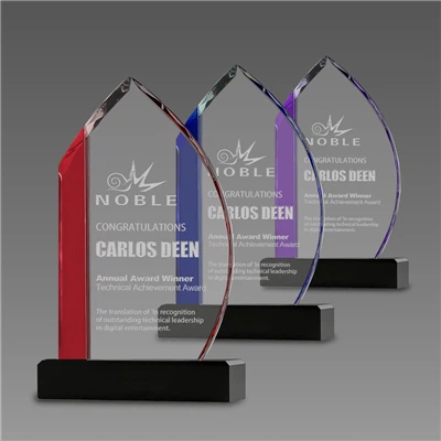 Pensiun Crystal Plaques